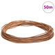 Vidaxl leren koord bruin ø2 mm x 50 m leer