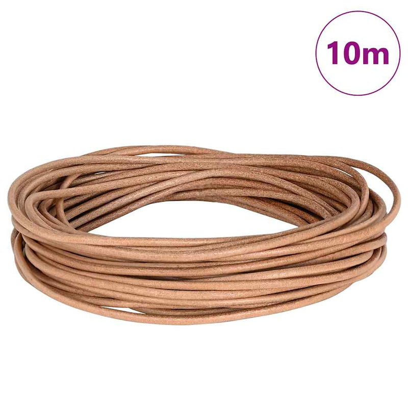 Load image into Gallery viewer, Vidaxl leren koord bruin ø2,5 mm x 10 m leer
