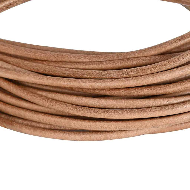 Load image into Gallery viewer, Vidaxl leren koord bruin ø3 mm x 5 m leer
