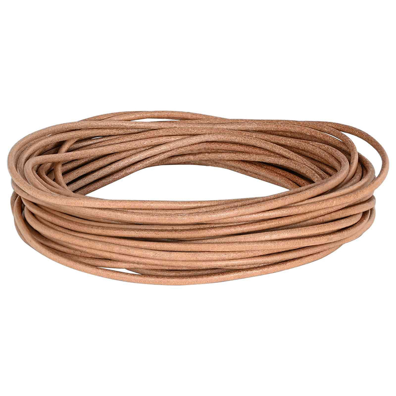 Load image into Gallery viewer, Vidaxl leren koord 1 bruin ø3 mm x 5 m leer
