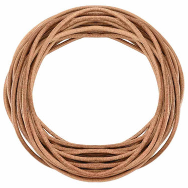Vidaxl leren koord bruin ø3 mm x 5 m leer