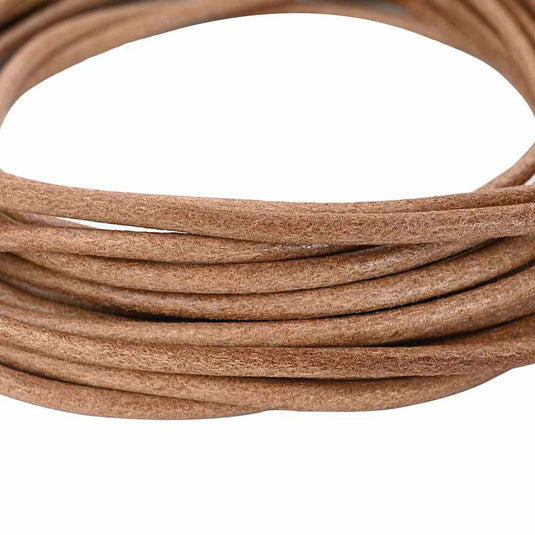 Vidaxl leren koord bruin ø5 mm x 10 m leer