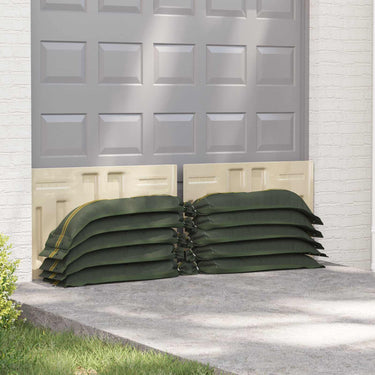 Vidaxl zandzakken 100 pcs donkergroen 120 x 27 cm hdpe