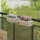 Vidaxl hangende bloempot mand 2 pcs grijs 48 x 22 x 15 cm lacak riet