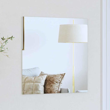 Vidaxl wandspiegel vierkant 50 x 50 cm gehard glas