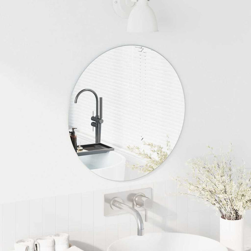 Load image into Gallery viewer, Vidaxl wandspiegel rond ø 50 cm gehard glas
