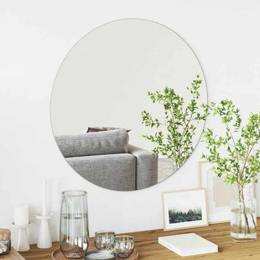 Vidaxl wandspiegel rond ø 70 cm gehard glas