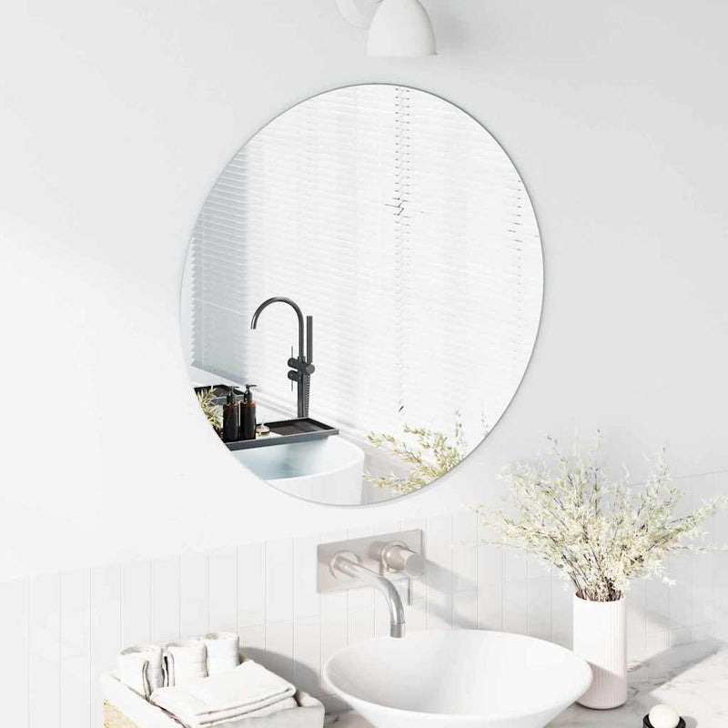 Load image into Gallery viewer, Vidaxl wandspiegel rond ø 70 cm gehard glas
