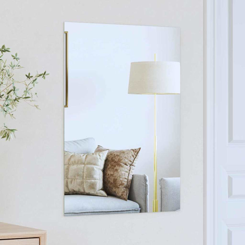 Load image into Gallery viewer, Vidaxl wandspiegel rechthoekig 70 x 50 cm gehard glas
