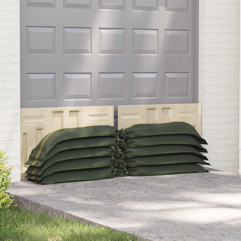Load image into Gallery viewer, Vidaxl zandzakken 10 pcs groen 120 x 27 cm hdpe
