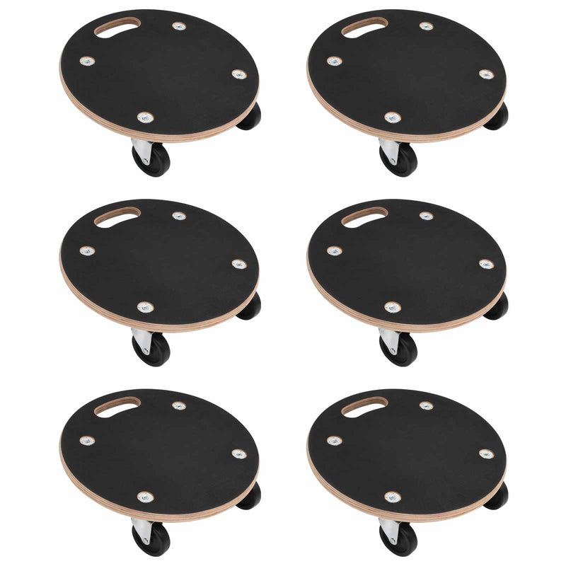 Load image into Gallery viewer, Vidaxl transportkar 6 pcs grijs multiplex
