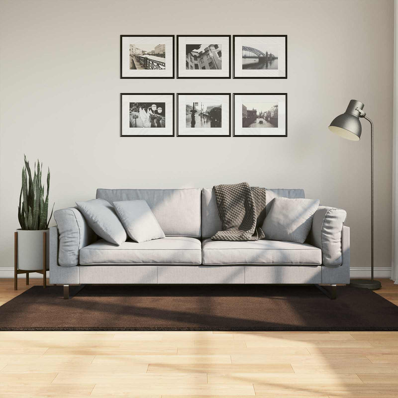Load image into Gallery viewer, Vidaxl vloerkleden rechthoekig huarte bruin 200 x 100 cm polyester
