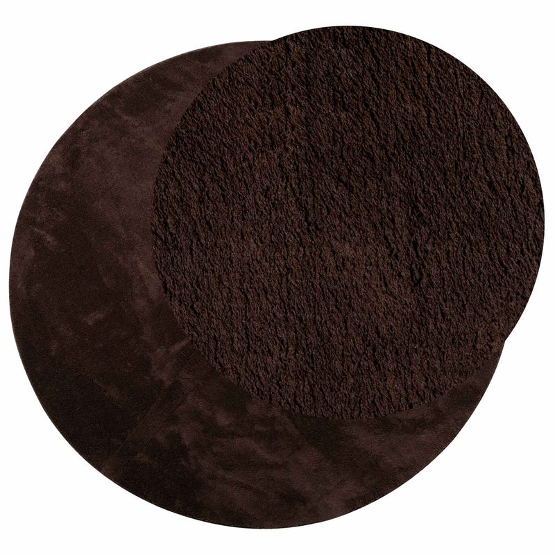 Load image into Gallery viewer, Vidaxl vloerkleden rond huarte bruin ø 120 cm polyester
