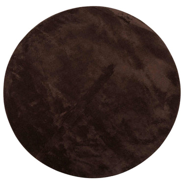 Vidaxl vloerkleden rond huarte bruin ø 160 cm polyester