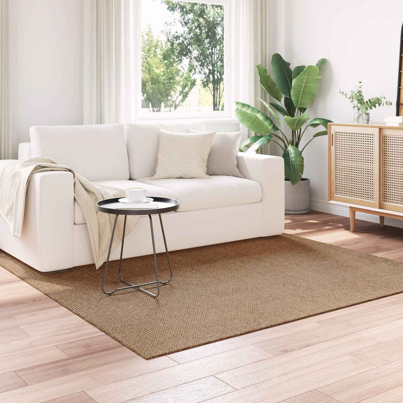 Load image into Gallery viewer, Vidaxl vloerkleden vierkant huarte naturel 120 x 120 cm polyester
