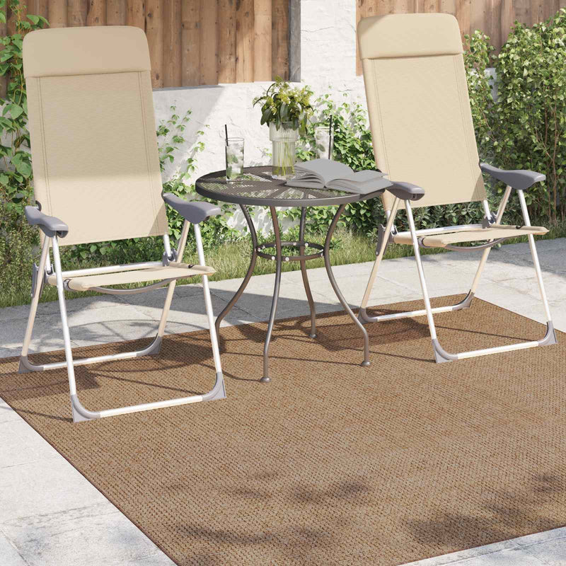 Load image into Gallery viewer, Vidaxl vloerkleden vierkant huarte naturel 120 x 120 cm polyester
