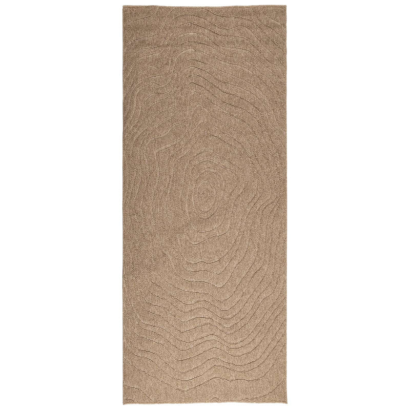 Load image into Gallery viewer, Vidaxl vloerkleden moiré huarte naturel 200 x 80 cm polyester
