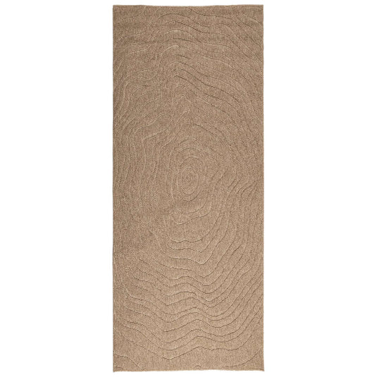 Vidaxl vloerkleden moiré huarte naturel 200 x 80 cm polyester