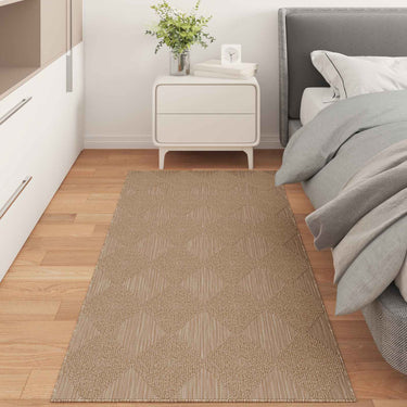 Vidaxl vloerkleden rechthoekig huarte naturel 200 x 80 cm polyester