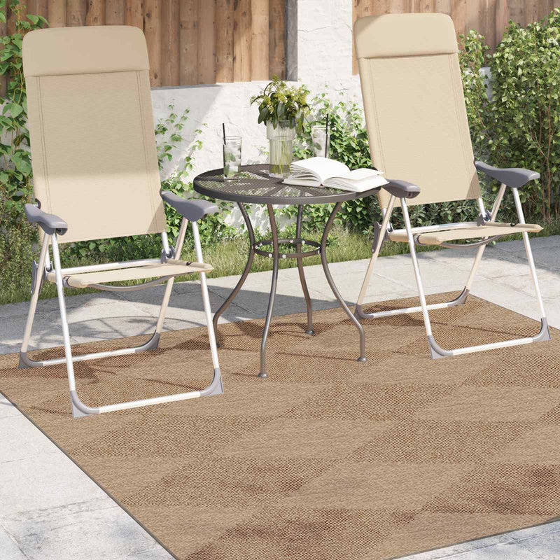 Load image into Gallery viewer, Vidaxl vloerkleden vierkant huarte naturel 120 x 120 cm polyester
