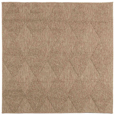 Vidaxl vloerkleden vierkant huarte naturel 120 x 120 cm polyester