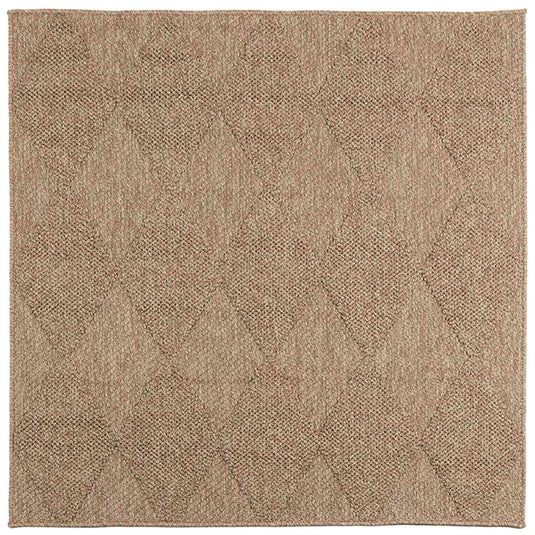 Vidaxl vloerkleden vierkant huarte naturel 120 x 120 cm polyester