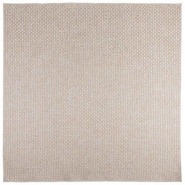 Vidaxl vloerkleden vierkant huarte crème 240 x 240 cm polyester