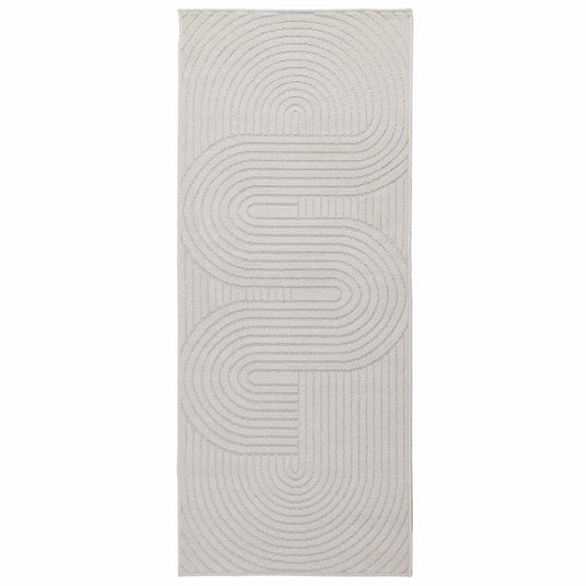 Vidaxl vloerkleden rechthoekig huarte crème 200 x 80 cm polyester