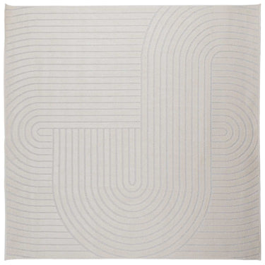 Vidaxl vloerkleden vierkant huarte crème 200 x 200 cm polyester