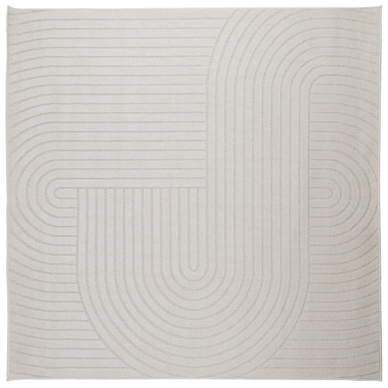 Load image into Gallery viewer, Vidaxl vloerkleden vierkant huarte crème 240 x 240 cm polyester
