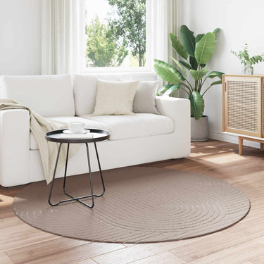 Vidaxl vloerkleden rond huarte beige ø 200 cm polyester