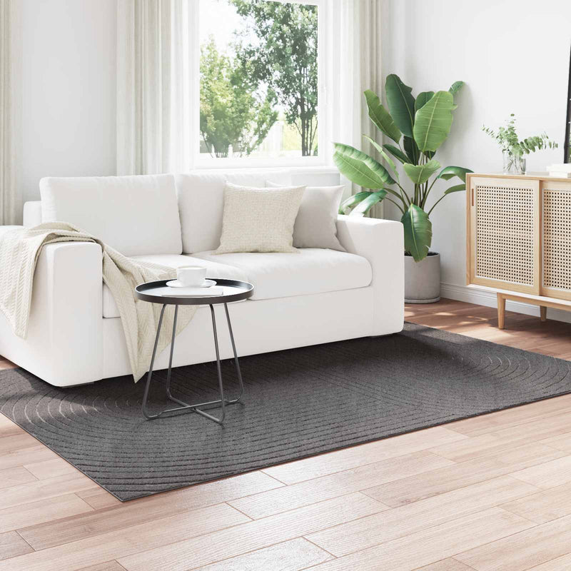 Load image into Gallery viewer, Vidaxl vloerkleden rechthoekig huarte antraciet 170 x 120 cm polyester
