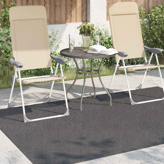 Vidaxl vloerkleden rechthoekig huarte antraciet 170 x 120 cm polyester