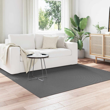 Vidaxl vloerkleden vierkant huarte antraciet 120 x 120 cm polyester