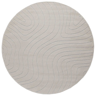 Vidaxl vloerkleden rond huarte crème ø 160 cm polyester