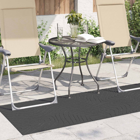 Vidaxl vloerkleden rechthoekig huarte antraciet 150 x 80 cm polyester