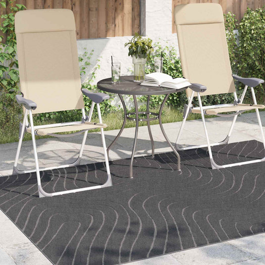 Vidaxl vloerkleden rechthoekig huarte antraciet 170 x 120 cm polyester