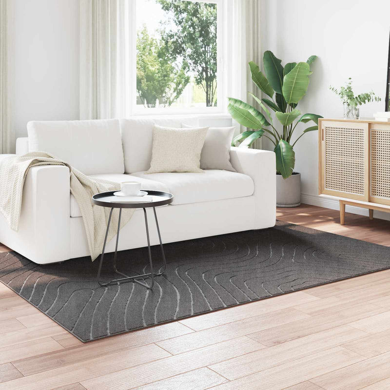 Load image into Gallery viewer, Vidaxl vloerkleden rechthoekig huarte antraciet 200 x 140 cm polyester
