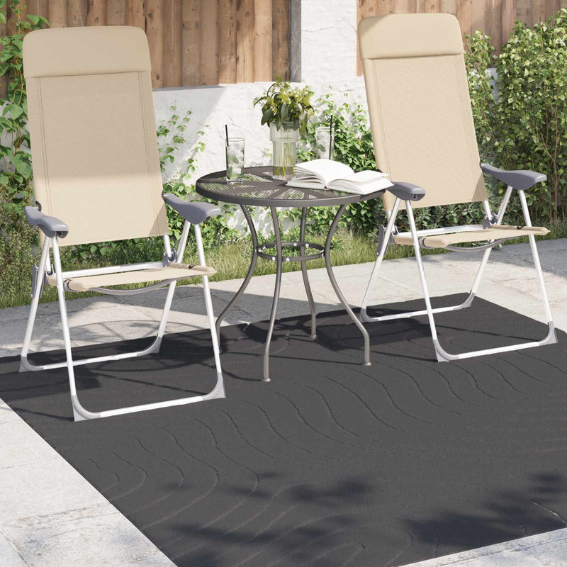 Load image into Gallery viewer, Vidaxl vloerkleden vierkant huarte antraciet 120 x 120 cm polyester
