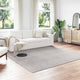Vidaxl vloerkleden huarte crème en grijs 240 x 240 cm polyester