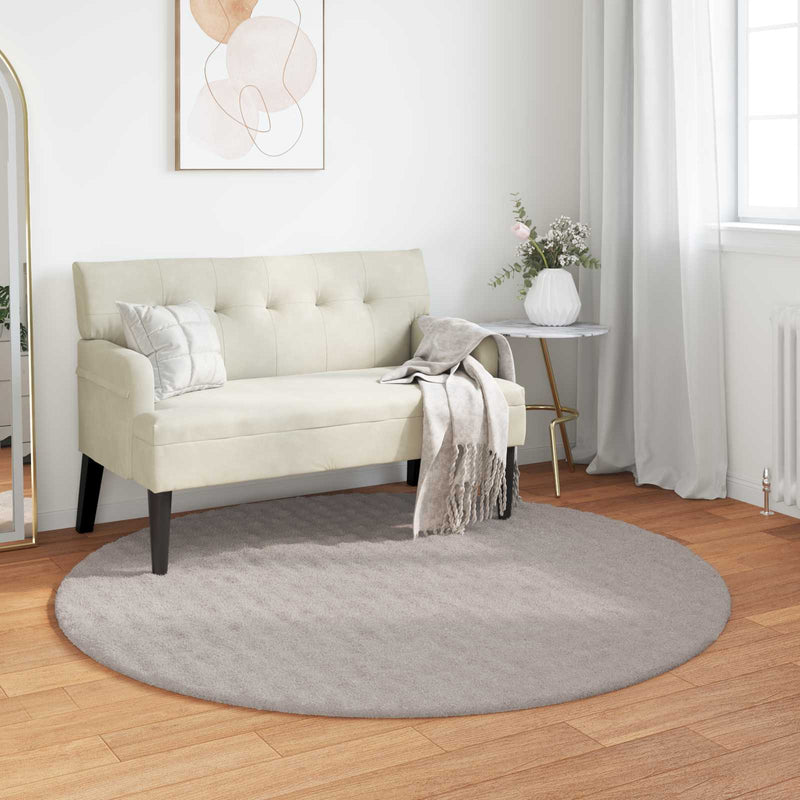 Load image into Gallery viewer, Vidaxl vloerkleden rond huarte zand ø 160 cm polyester
