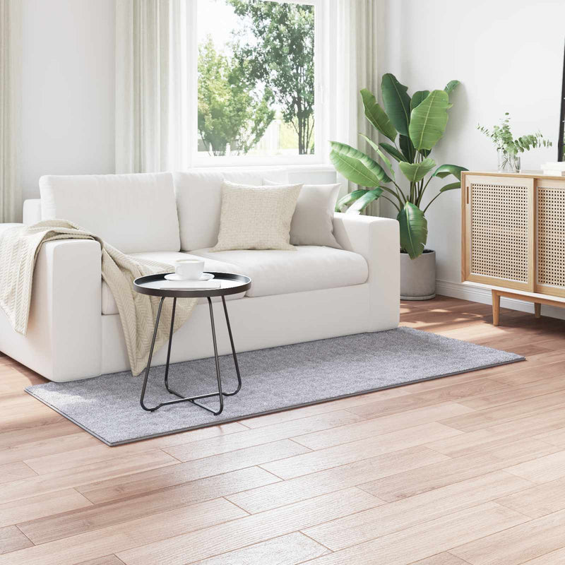 Load image into Gallery viewer, Vidaxl vloerkleden rechthoekig huarte grijs 200 x 80 cm polyester
