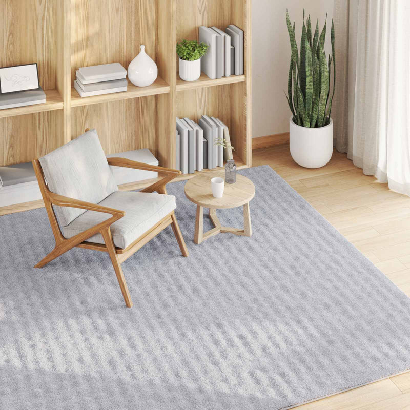 Load image into Gallery viewer, Vidaxl vloerkleden vierkant huarte grijs 120 x 120 cm polyester
