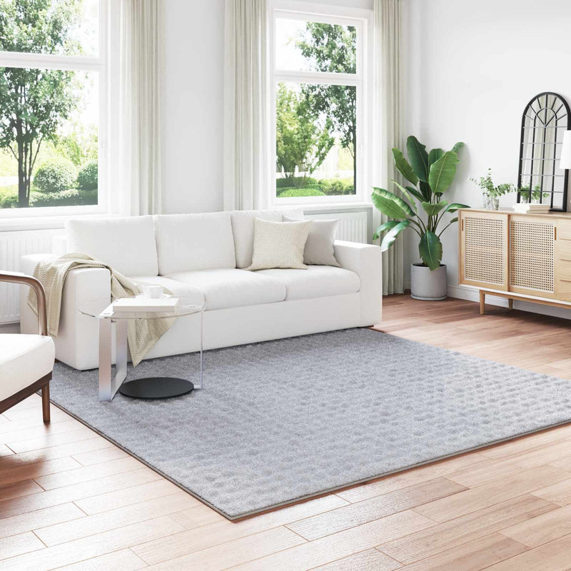 Load image into Gallery viewer, Vidaxl vloerkleden vierkant huarte grijs 240 x 240 cm polyester
