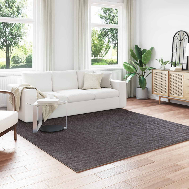 Load image into Gallery viewer, Vidaxl vloerkleden vierkant huarte antraciet 240 x 240 cm polyester
