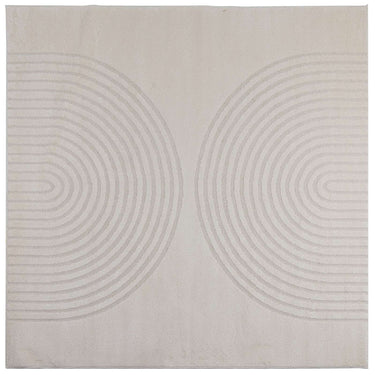 Vidaxl vloerkleden vierkant huarte crème 240 x 240 cm polyester
