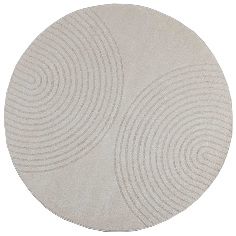 Load image into Gallery viewer, Vidaxl vloerkleden rond huarte crème ø 200 cm polyester
