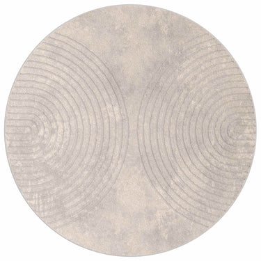Vidaxl vloerkleden rond huarte beige ø 160 cm polyester
