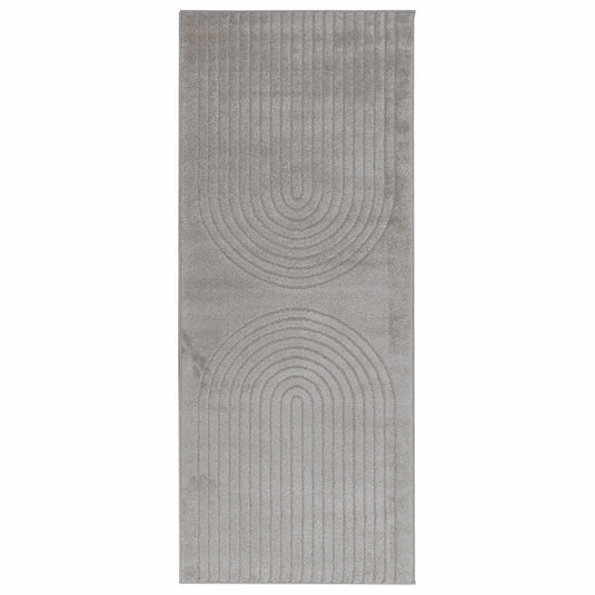 Vidaxl vloerkleden rechthoekig huarte grijs 200 x 80 cm polyester