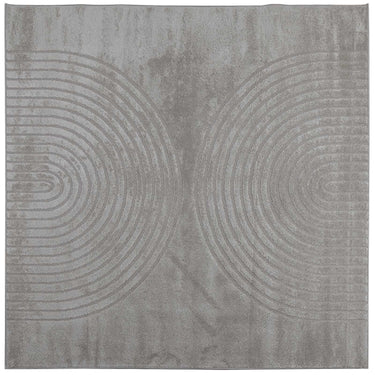 Vidaxl vloerkleden vierkant huarte grijs 240 x 240 cm polyester
